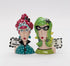 Fine Porcelain Dollymama's Lady Perfection-Spicy Salt and Pepper Shaker by Joey, 4-7/8" H...