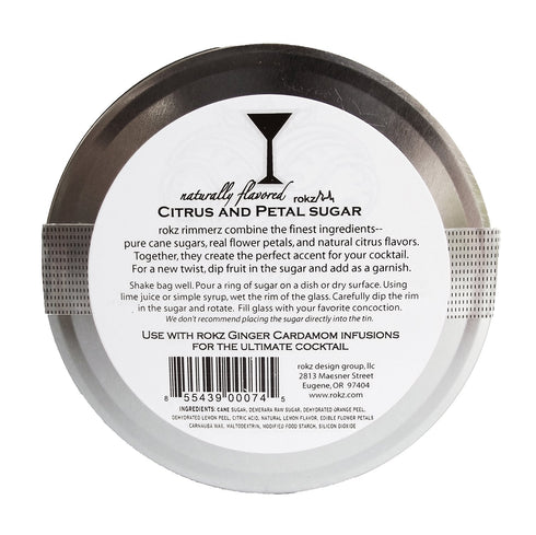 rokz Citrus & Petals Cocktail Sugar Rimmerz, 4 Ounce...
