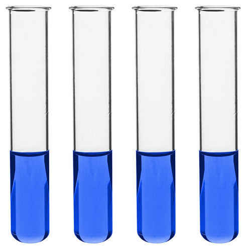 EISCO 16PK Test Tubes, 50ml - Borosilicate 3.3 Glass - 1.2mm Thick Walls, Beaded Rim - Superior Heat & Chemical Durability - 5.9" Tall, 1" Diamete...