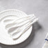 6PCS Porcelain White Coffee Spoons Espresso Spoons Tea Sauce and Desserts Ceramic Spoons...