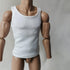 1/6 Custom Scale T-Shirt Sleeveless Vest Clothes for 12" Male & Female Action Figure Doll Clothes (White)...