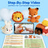 Mocoosy 3PCS Animal Crochet Kit for Beginners, Learn to Crochet Starter Kit for Kids Adults, Crochet Set with Step-by-Step Video Tutorials, DIY Kn...