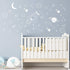 Space Wall Decal for Nursery, Outer Space Decor, Rocket Ship, Boy Room Decor, Planets for Baby Boys Nursery A37 (White)...