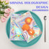 JETMORE 100 Pcs Mylar Bags, Smell Proof Bags with Clear Window, Holographic Bags for Snack, Cookie, Jewelry, Candy, Gift, Resealable Bags for Smal...