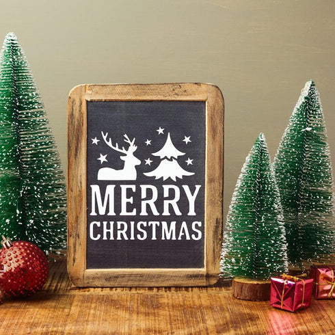25Pcs Christmas Stencils 4x4 Inch for Painting on Wood Slice, Fabric, Paper, Windows, Cards, DIY Christmas Ornaments, Reusable Merry Christmas & S...