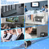 QIANRENON RJ45 Rectangular Panel Network Adapter Cat6A RJ45 8P8C Female to Female Panel Mount Ethernet Connector RJ45 Mounting Network Shield Sock...