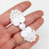 PEPPERLONELY 10 Pairs White Chinese Closure Buttons, Knot Frog Buttons Closure Sewing Buttons Fastener for DIY Sewing Coats Cheongsam Cloak Sweate...