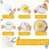 XunYee 25 Set Clear Acrylic Buttons Clear Plastic Craft Button with Pin, Blank Paper and Card Removal Tool, Pins Buttons Design for DIY Crafts, Pi...