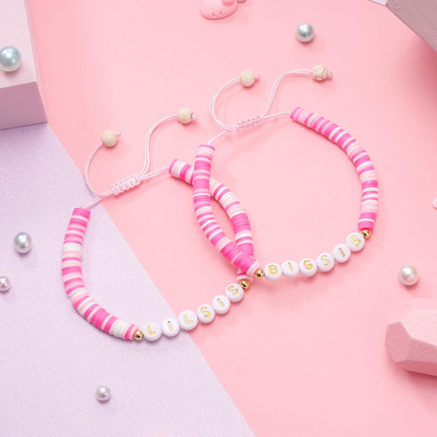 Shonyin Gift for Big Sister and Little Sister for 2, Matching Sisters Bracelet for Easter Mother's Day Birthday Christmas, A Gift to strengthen Si...