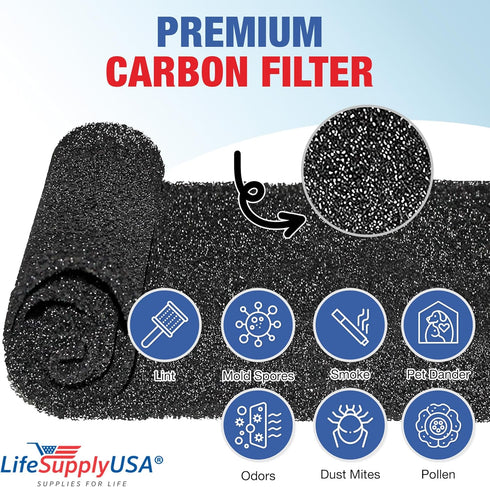 LifeSupplyUSA Carbon Filter Replacement Compatible with TruSens AFCZ3000-01 fits Z-3000 Large Air Purifiers...