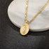 14K Gold Plated Virgin Mary Guadalupe Pendant Necklace for Women Men 3mm Flat Figaro Chain Necklace 18/22 inches...