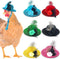 6 Pieces Chicken Hats for Hens fit Chicken Clothes Costumes for Chickens Hats for Chickens Bearded Dragon Costume Tiny Hats Small Animal Hats Doll...