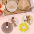 DOTSOPS 8 Pcs Abstract Landscape Diamond Painting Coasters - Diamond Art Coasters for Beginners Adults & Beginners Diamond Art Kits for Adults Cra...