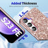 S23 FE Glitter Case for Samsung Galaxy S23 FE 5G Phone Case for Women Girls, Slim Ultra Thin Matte Back Shockproof Protective Cover for Samsung S2...