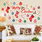 Christmas Decorations Clearance for Home, Indoor, Wall Stickers " Merry Christmas Decor" Wall Murals Decals Living Room Children Nursery Restauran...