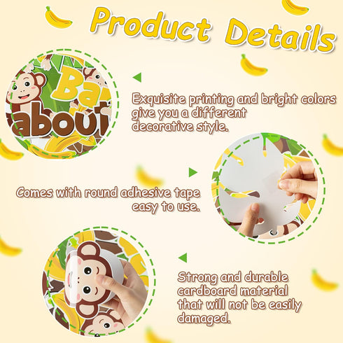 84Pcs Wild Animals Kindergarten Back to School Bulletin Board Set Bananas about Kindergarten Trees Monkey Cutouts First Day of School Decoration D...