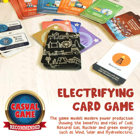 Power Failure: A Strategy Card Game about Power Plants and Energy Generation – Science Board Game on Nuclear, Renewable, and Fossil Fuels - Educat...