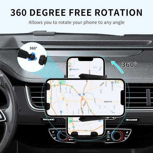 Wireless Car Charger Mount,MAX 15W Qi Fast Charger, Wireless Car Charger Air Vent, Automatic Clamping Phone Holder for iPhone 13/12/11//XS/XR/8, S...