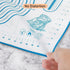 Silicone Pastry Mat with Measurement, Baking Mat for Fondant, Rolling Dough, Pie Crust, Pizza and Cookies, Fondant Mat,16" x 24", Blue...
