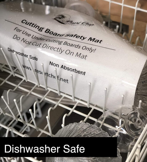 Non-Slip Safety Mat for Under Kitchen Cutting Boards - Hygienic Non-Absorbent and Dishwasher Safe...