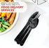 Party Essentials Individually Wrapped Black Plastic Cutlery Packets/Heavy Duty Silverware Kits, Fork/Spoon/Knife, 50 Sets...