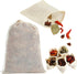YQL Spice Bags for Cooking,30PCS 4x6 Inch Muslin Bags with Drawstring Tea Filter Bags Cheesecloth Bags for Straining Reusable Natural Cotton Sache...