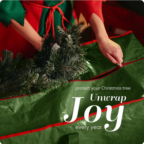 Handy Laundry, Christmas Tree Storage Bag - Stores 9 Foot Artificial Xmas Holiday Tree, Durable Waterproof Material, Zippered Bag, Carry Handles. ...