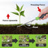 WORKPRO Weed Puller Tool, Metal Leverage Base and V-Shaped Forks for Easy Weed Removal & Deeper Root Digging, Heavy Duty Stainless Steel with Soft...