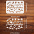 FINGERINSPIRE Happy Thanksgiving Stencil 11.7x8.3 inch Maple Leaf Stencils Plastic Pumpkin Leaves Patterns Template Fall Autumn Theme Stencil Reus...