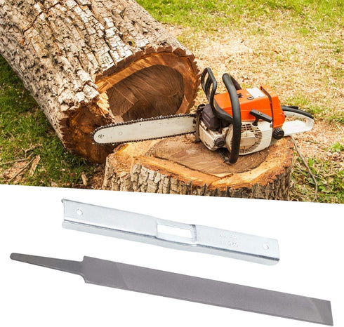 AUNMAS Steel Flat File Set, 2pcs Hand Files, Universal Chainsaw Sharpening Tool Kit Chain Saw Depth Gauge Flat File Set...