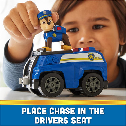 Paw Patrol, Chase’s Patrol Cruiser, Toy Car with Collectible Action Figure, Sustainably Minded Kids Toys for Boys & Girls Ages 3 and Up...