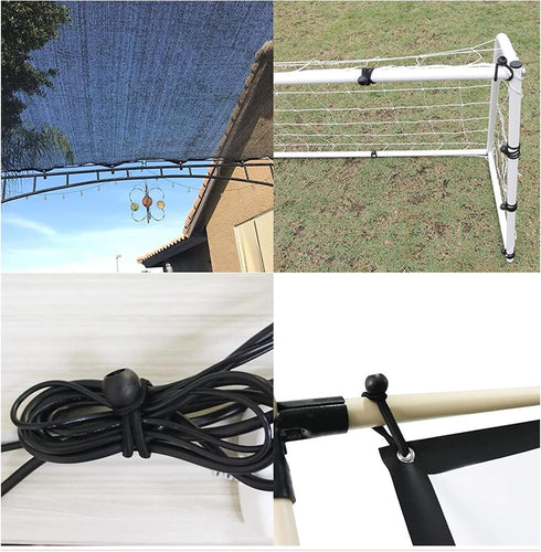 12 Pcs Patio Umbrella Bungee Cords with Balls Securing Straps,18 x 1 inches Black Reusable Patio Umbrella Strap?Multipurpose Securing Straps...