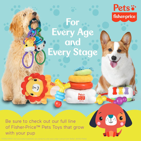 Fisher-Price for Pets Key-9 Teething Ring for Puppies - Dog Chew Toy for Puppies, Puppy Teething Toy, Puppy Teether - Puppy Toys, Cute Puppy Gift ...
