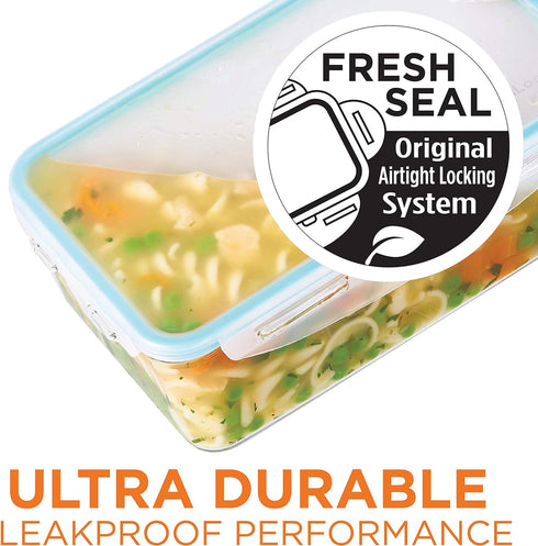LOCK & LOCK Purely Better Tritan Container/Rectangle Food Storage Bin, 25 Ounce, Clear...