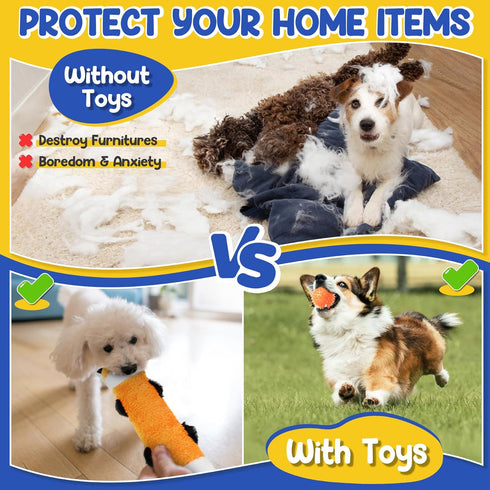 Puppy Toys for Teething, 9 Pack Interactive Dog Toys for Small Dogs, Puppy Chew Toys for Boredom with Rope Toys, Treat Ball and Cute Squeaky Toys...