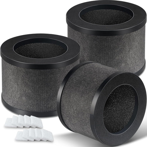 TZ-K1 Replacement Filter Compatible with ToLife TZ-K1 Air Purifier, AROEVE MK01 MK06 Air Purifiers, 3-in-1 H13 True HEPA Filter, 3 Pack, Black...