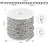 Kyutong 32.8 Feet Silver Jewelry Making Chain Roll Necklace Chain Bulk Stainless Steel Figaro Chains Link with Jewelry Making Supplies for Necklac...