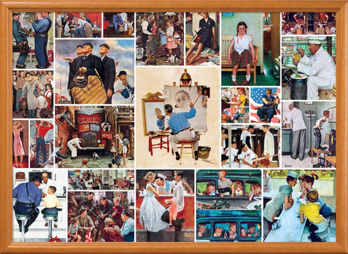 Masterpieces 1000 Piece Jigsaw Puzzle for Adults, Family, Or Youth - Rockwell Collage - 19.25"x26.75"...