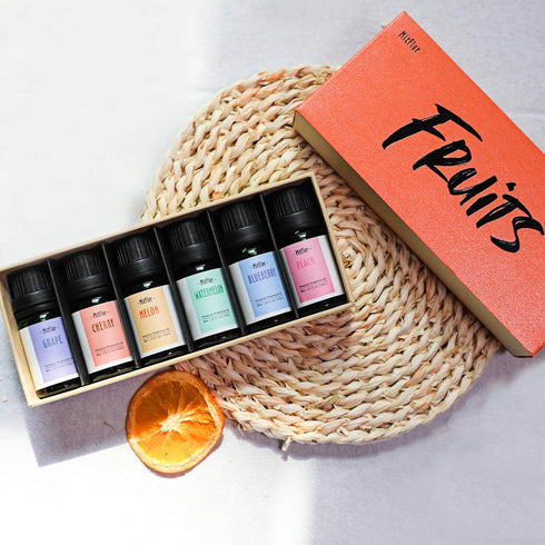 Fragrance Oil, MitFlor Premium Fruit Essential Oils Set, Fruity Scents for Soap & Candle Making, Summer Diffuser Oils, Refreshing & Long-Lasting, ...