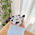 UnnFiko Plush Doll Case Compatible with Airpods, Cute Piglet Cow Soft Fur Fluffy Case Cover with Keychain (Airpods 1 & 2, Cute Cow)...