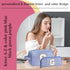 Makeup Bag for Women - Monogram Cute Initial Blue Makeup Bag Cosmetic Toiletry Pouch Make Up Case for Women Her Best Friend Friendship Sister Teac...