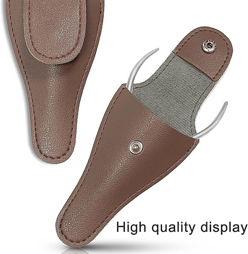 Scissors Safety Sheath Bag, Cuticle Scissors Cover Protector, PU Leather Sewing Scissor Sheath, Portable Storage Holder Holster Organizer for Hair...