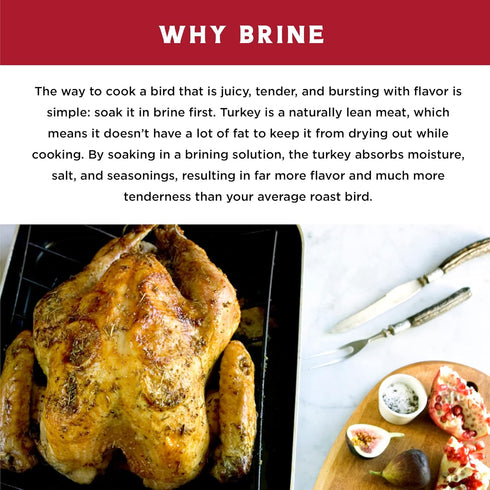 Turkey Perfect by Fire & Flavor All-Natural Herb Brine Kit, Brine & Bag Included, 12oz...