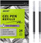 Gel Ink Refills for Retractable Click Pens Black Medium Point Compatible with Pilot G2 Pentel Energel Jetstream Sharpie S-Gel Uniball Signo Zebra ...