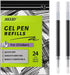 Gel Ink Refills for Retractable Click Pens Black Medium Point Compatible with Pilot G2 Pentel Energel Jetstream Sharpie S-Gel Uniball Signo Zebra ...