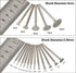 Stone Carving Set Diamond Burr Bits Compatible with Dremel, 17PCS Polishing Kits Rotary Tools Accessories with 2.35mm 3mm Shank T Shape for Carvin...