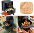 Air Fryer Liners, 200Pcs Square, 8.5 Inch Perforated Parchment Paper Sheets for Baking, HOFHTD Parchment Paper for Air Fryer and Bamboo Steaming B...