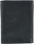 CTM® Men's American Bison Leather RFID Trifold Wallet, Black...