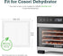 COSORI Food Dehydrator Accessories, Fruit Leather Roll Sheets for 5-Tray CFD-P501-SUS Only, BPA-Free, CRP-P501FR-WUS, 2 Pack...