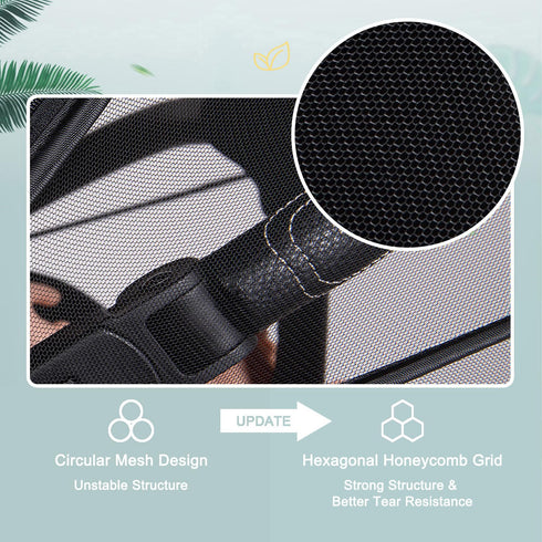 Mosquito Net for Stroller, Baby Bug Net with Dual Zippers Breathable & Foldable Mosquito Netting Universal Fit for Strollers with Push Bar (Black)...